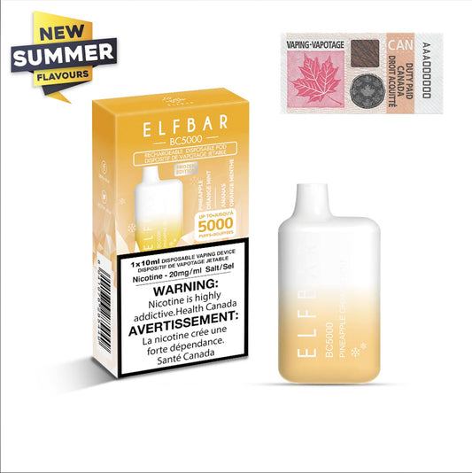 Elf Bar BC5000 Pineapple Orange Mint 20mg/mL disposable (Provincial)