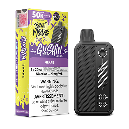Flavour Beast Mode Max2 50k Gushin Grape Disposable 20mg/ml (Provincial)