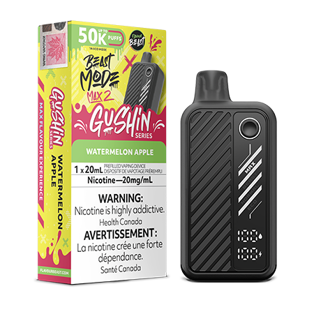 Flavour Beast Mode Max2 50k Gushin Watermelon Apple Disposable 20mg/ml (Provincial)