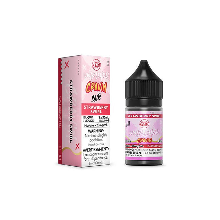 Flavour Beast E-liquid Unleashed Cravin Epic Strawberry Swirl  20mg/30ml (Provincial)