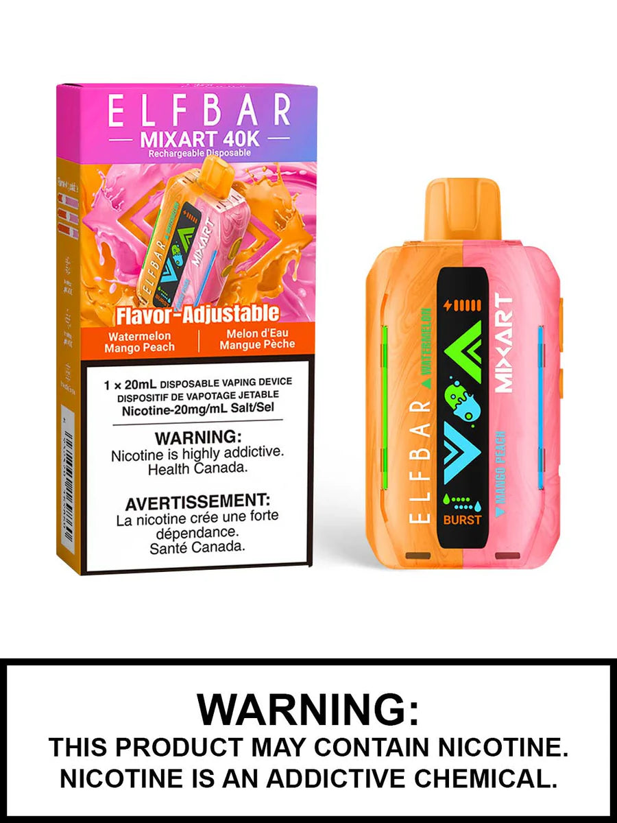 Elf Bar MixArt 40k Watermelon Mango Peach (Provincial) Disposable