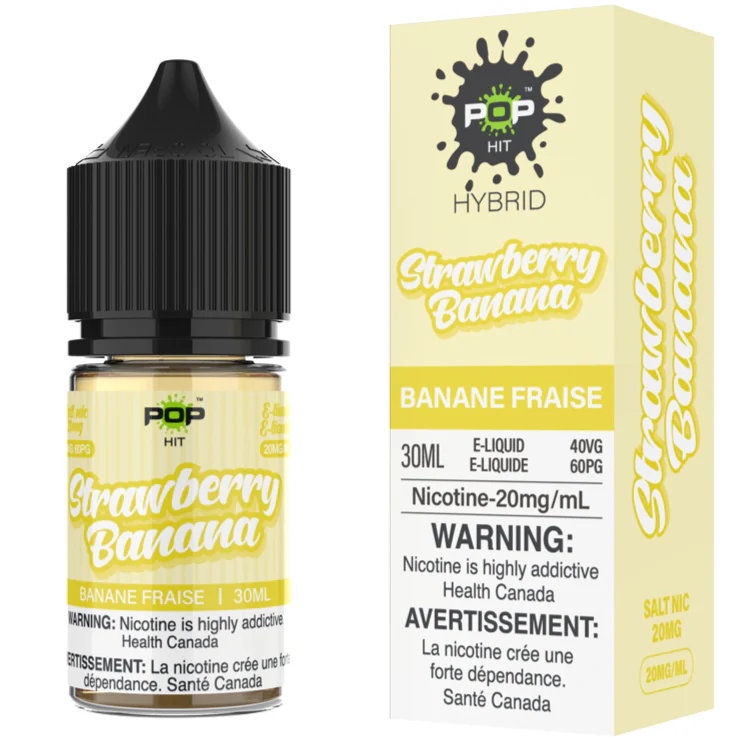 Pop Hit E-liquid Strawberry Banana 20mg - 30ml (Provincial)