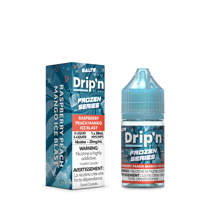 Drip’n E-liquid Frozen Series Rasberry Peach Mango Ice Blast 20mg 30mL (Provincial)