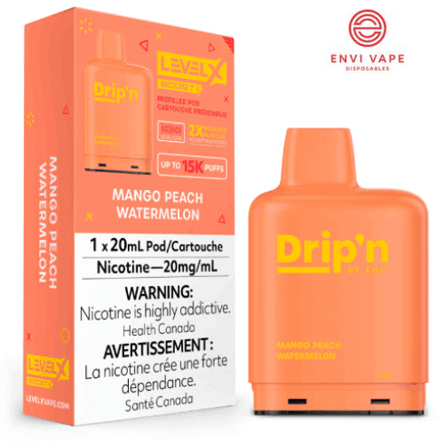 Drip’n LevelX Boost G2 25K Pod Mango Peach Watermelon 20mg (Provincial)