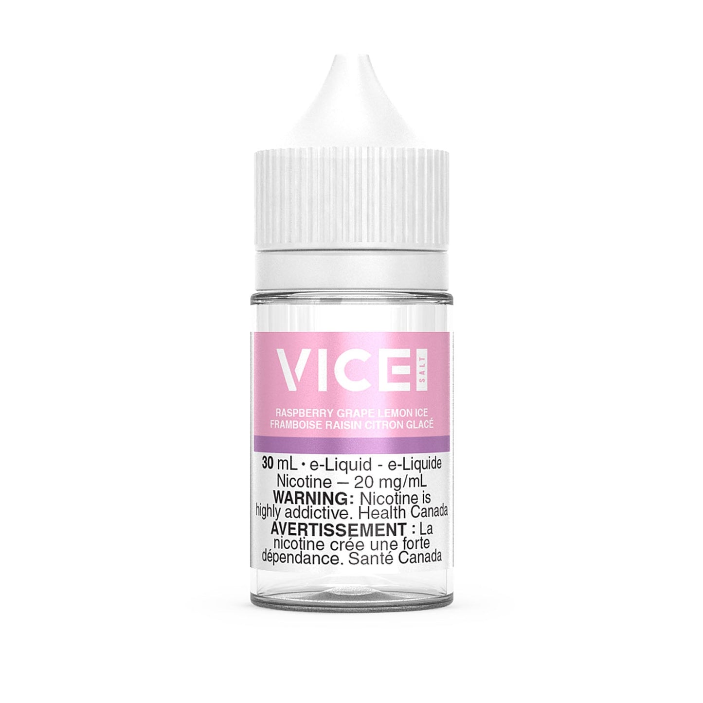 Vice Salt E-Liquid Raspberry Grape Lemon Ice 20mg - 30ml (Provincial)