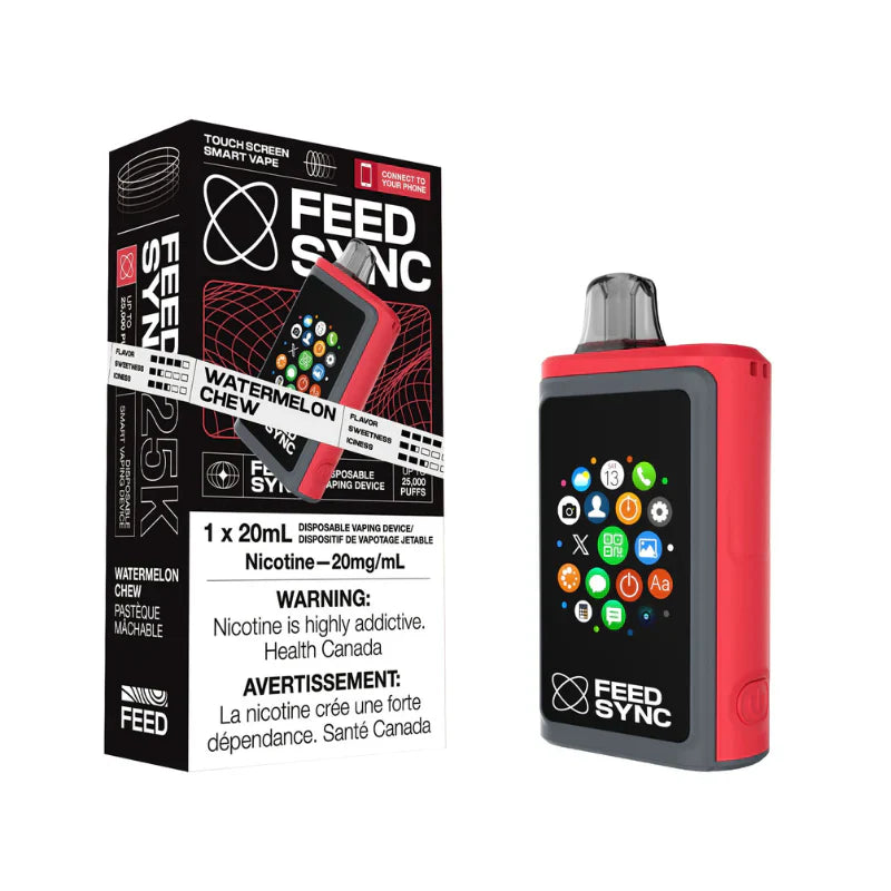 Feed Sync 25k - Watermelon Chew - Smart Disposable Vape (Provincial)