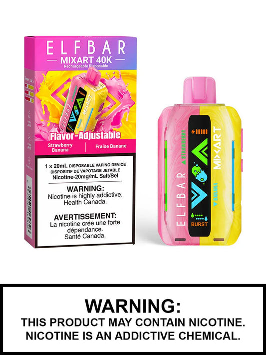 Elf Bar MixArt 40k Strawberry Banana Disposable (Provincial)