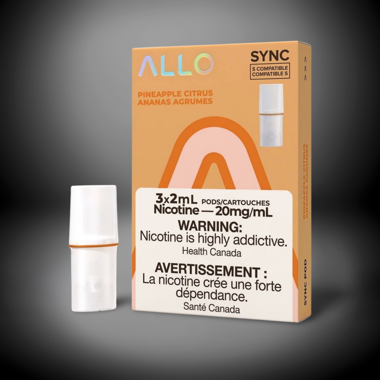 Allo Sync Pineapple Citrus 20mg Pods (Provincial)