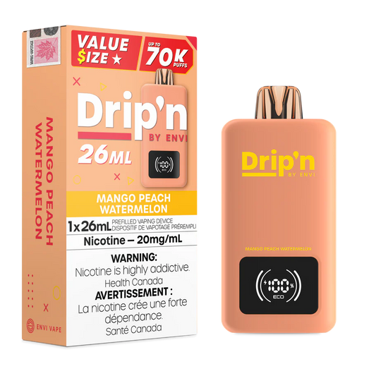 Drip’n by Envi 70K Mango Peach Watermelon Disposable (Provincial)