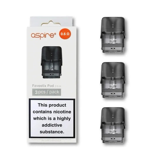 Aspire Favostix Replacement Pods 0.6Ω 3ml 3 pack