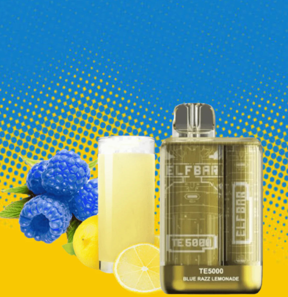 Elf Bar TE5000 Blue Razz Lemon disposable 20mg/mL (Provincial)