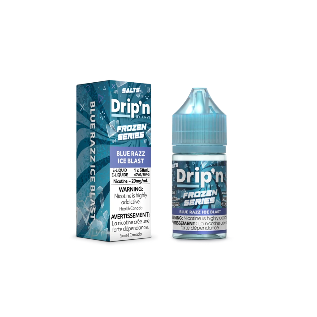 Drip’n E-liquid Frozen Series Blue Razz Ice Blast 20mg 30mL (Provincial)