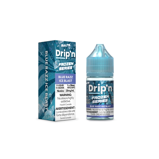 Drip’n E-liquid Frozen Series Blue Razz Ice Blast 20mg 30mL (Provincial)