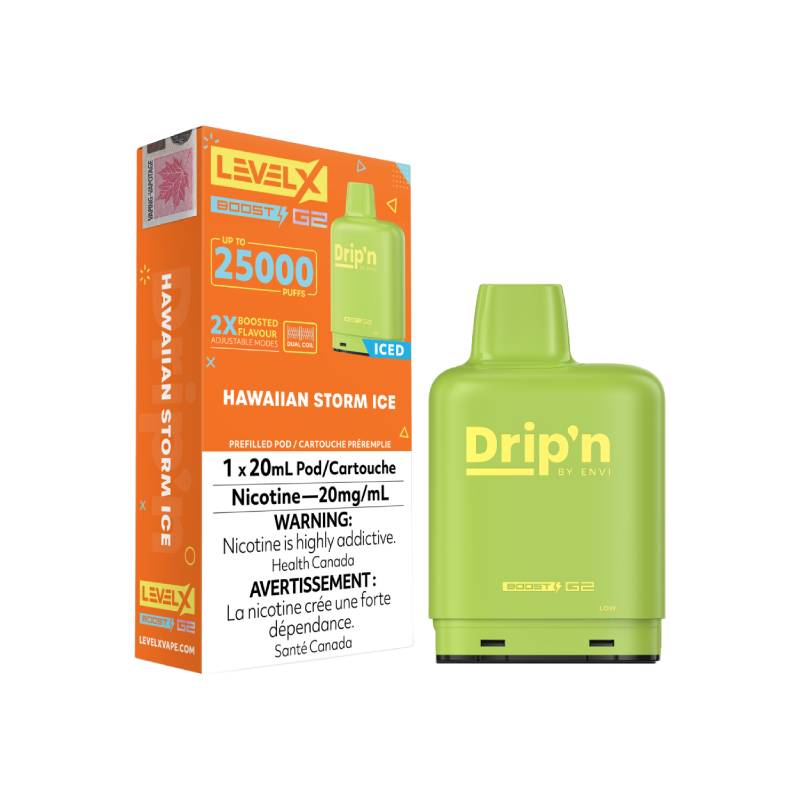 Drip’n LevelX Boost G2 25K Pod Hawaiian Storm Ice 20mg (Provincial)