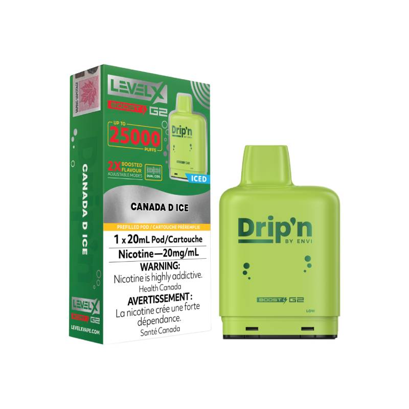 Drip’n LevelX Boost G2 25K Pod Canada D Ice 20mg (Provincial) {7A}