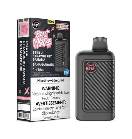 Flavour Beast Mode 8K Str8 up Strawberry Banana 20mg (Provincial)