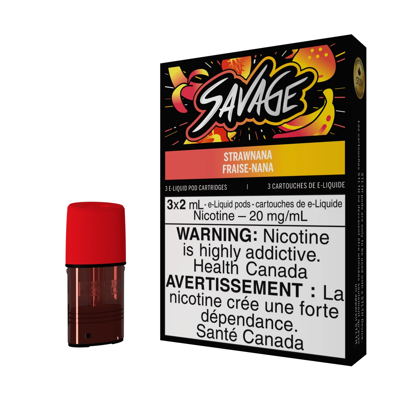 Stlth Savage Strawnana pods 20mg(Provincial)