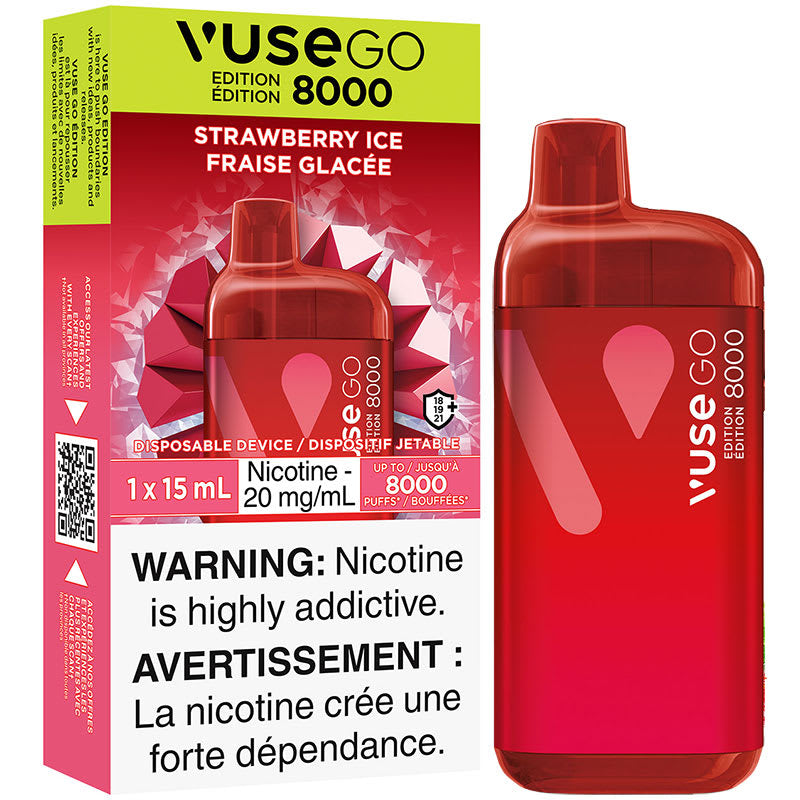 Vuse Go 8000 Strawberry Ice 20mg/ml Disposable  (Provincial)