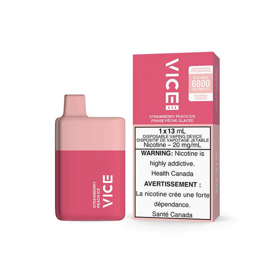 Vice Box 6000 Strawberry Peach Ice 20mg/mL disposable(Provincial)
