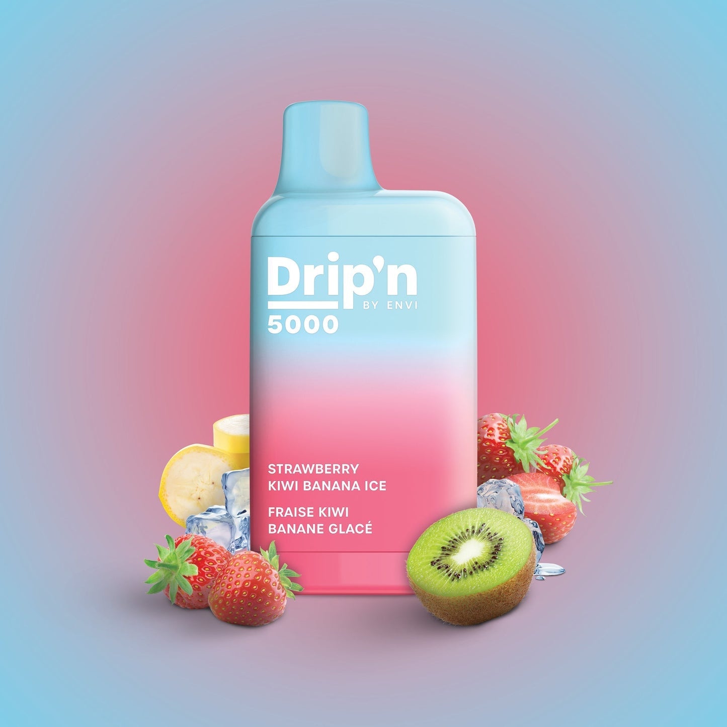 Drip’n 5000 Strawberry Kiwi Banana Ice 20mg/mL disposable (Provincial)