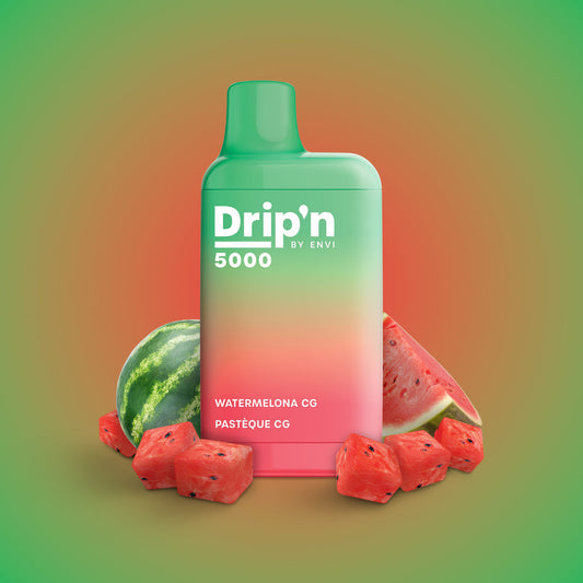 Drip’n 5000 Watermelon CG 20mg/mL disposable (Provincial)