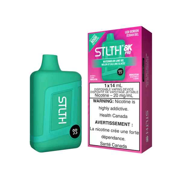 Stlth 8KPro Watermelon Lime Ice 20mg/ml disposable( Provincial)