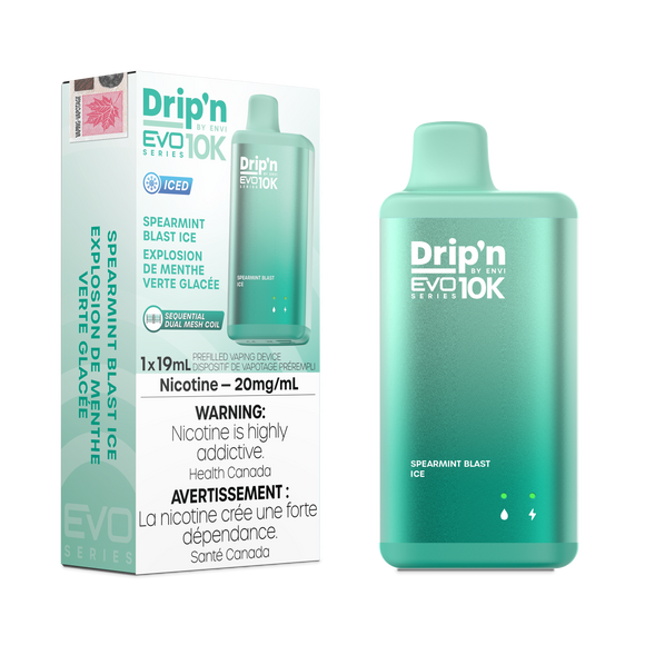 Drip’n EVO 10K Spearmint Blast Ice 20mg/mL disposable (Provincial)