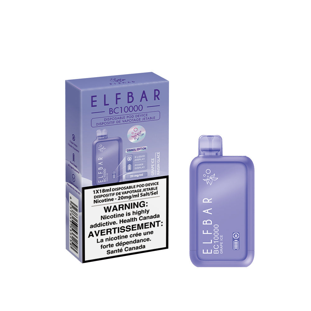 Elf Bar BC10K Grape Ice 20mg/mL disposable (Provincial)