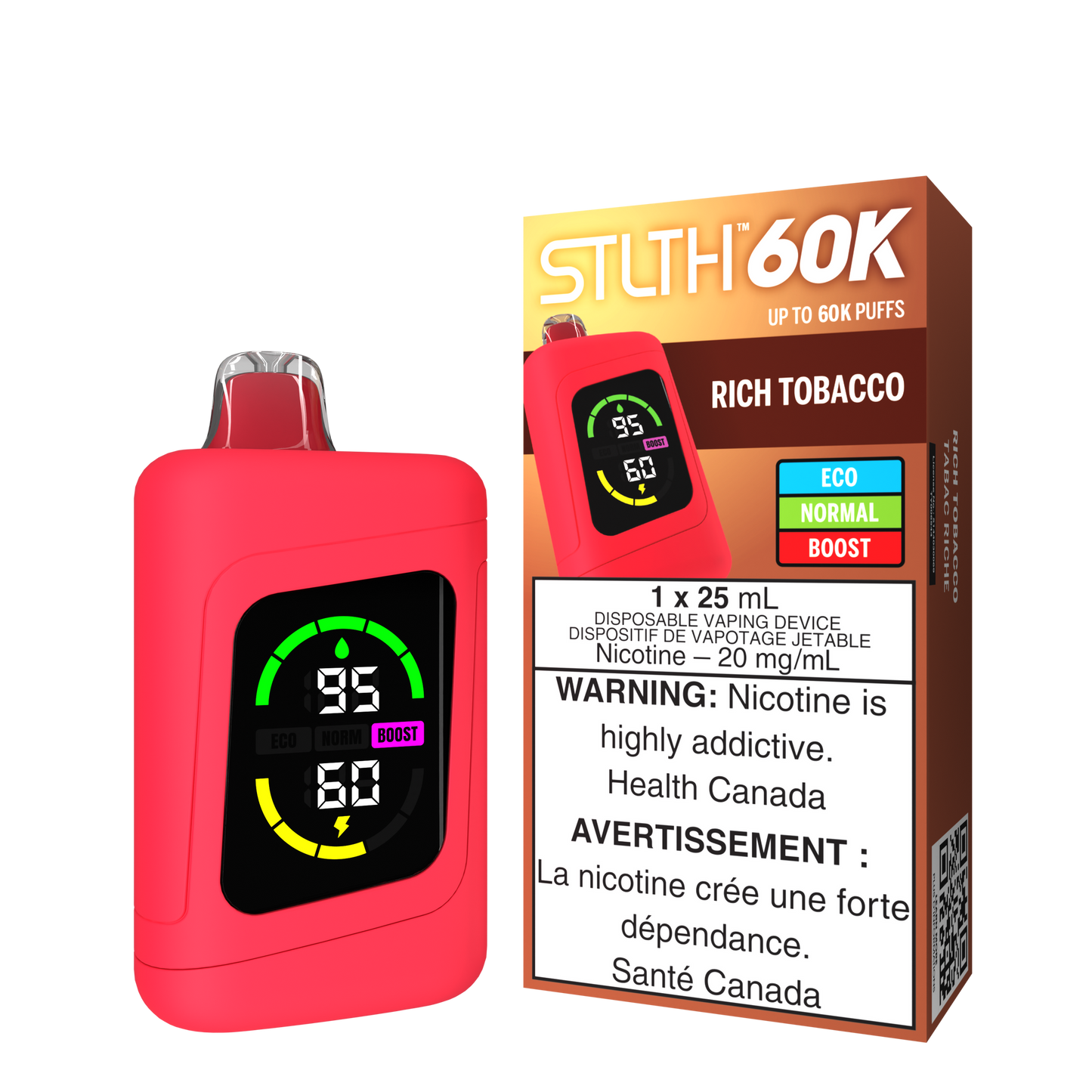 Stlth 60k Rich Tobacco 20mg disposable (Provincial)