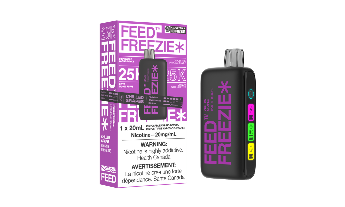 FEED Freezie 25k Chilled Grapes Disposable 20mg disposable (Provincial)