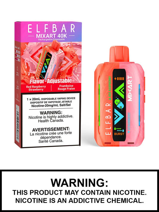 Elf Bar MixArt 40k Red Raspberry Strawberry Disposable(Provincial)