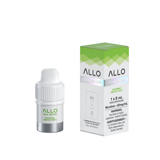 Allo Ultra 10k Spearmint 20mg Pre-Filled Pod (Provincial)