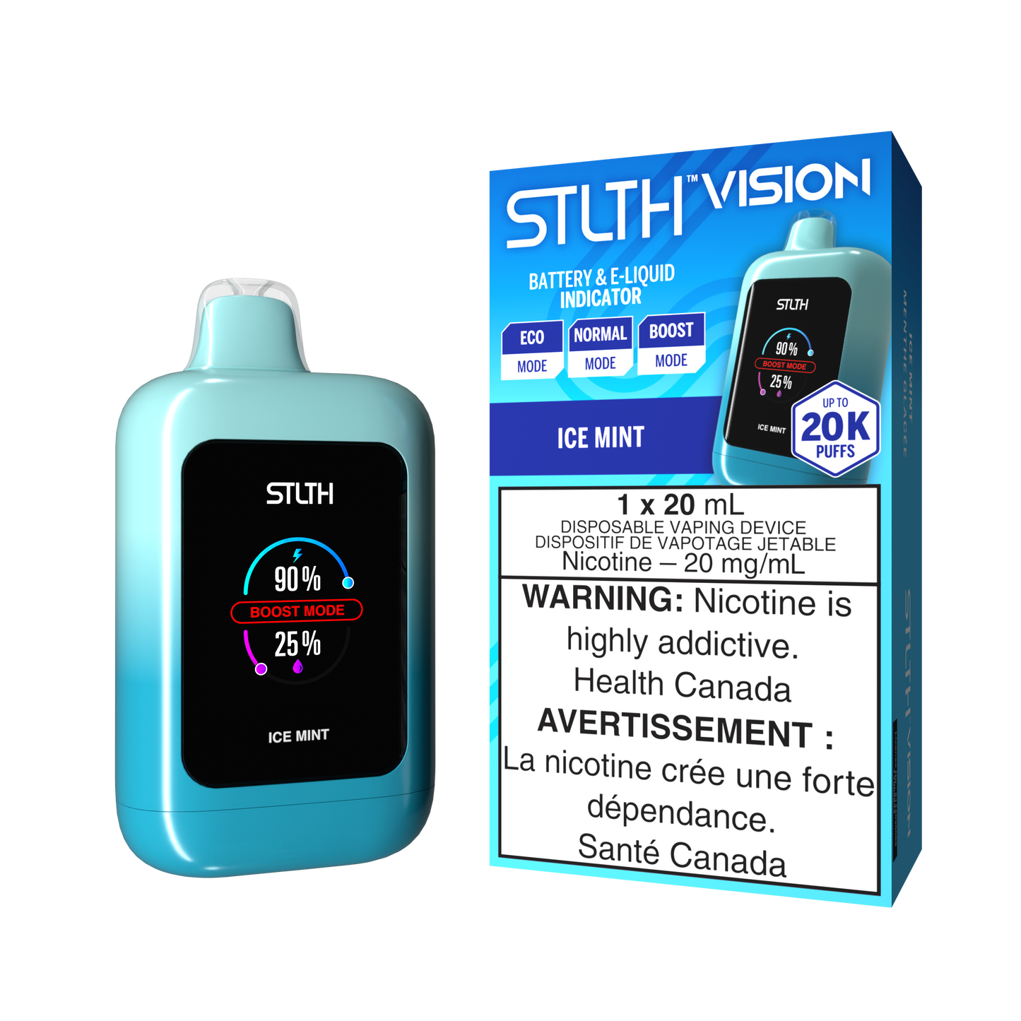 Stlth Vision 20K Ice Mint 20mg disposable (Provincial)
