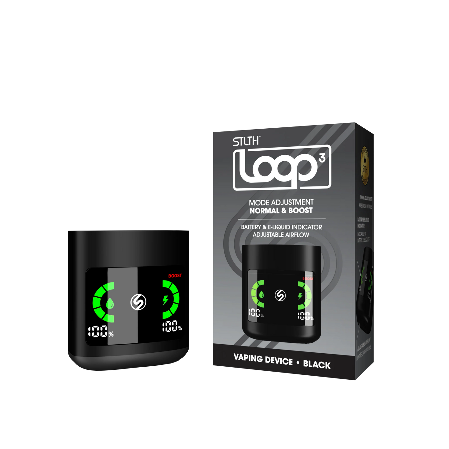 Stlth Loop 3 Black Device/ Black Battery