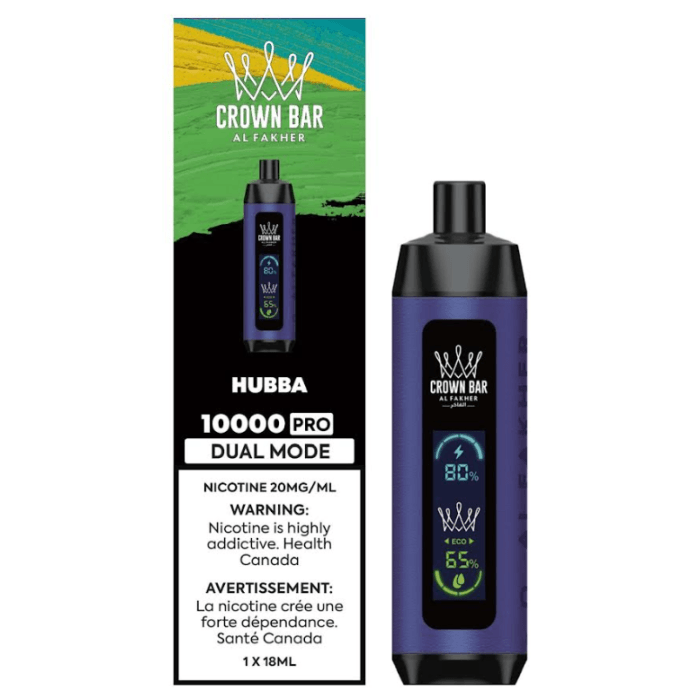 Crown Bar Al Fakher 10K Hubba 20mg disposable (Provincial)