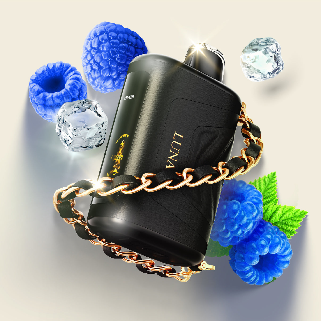 Kraze Luna Sapphire Blue Razz Ice 42k Disposable 20mg/mL (Provincial)