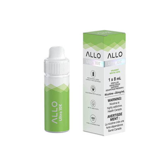 Allo Ultra 10k Hybrid Spearmint 20mg Disposable Vape (Provincial)