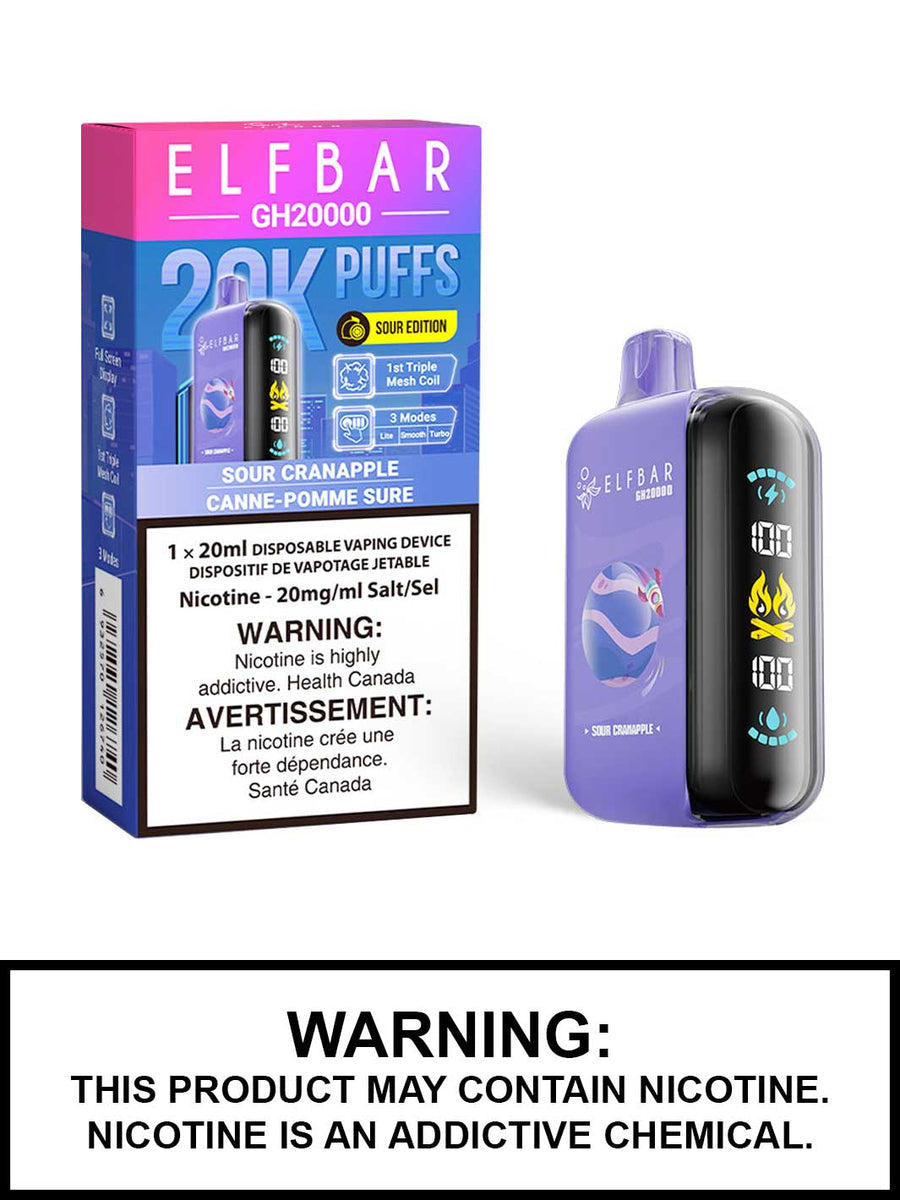 Elf Bar GH20K Sour Cranapple 20mg/mL Disposable (Provincial)
