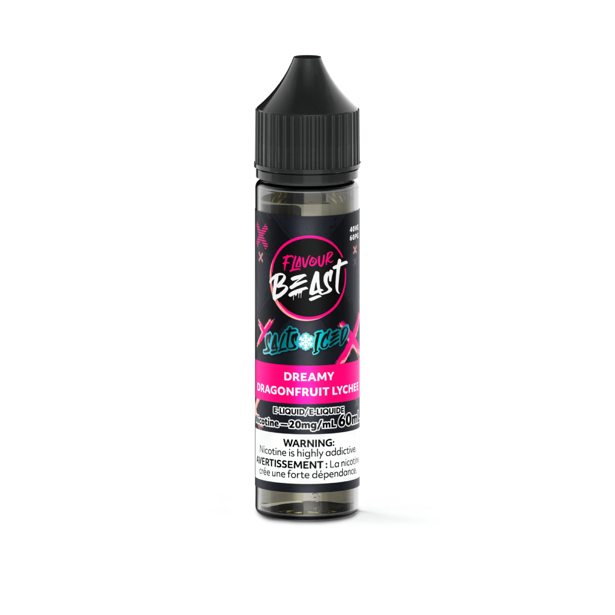 Flavour Beast E-Liquid Dreamy Dragonfruit Lychee Iced 20mg - 60ml (Provincial)