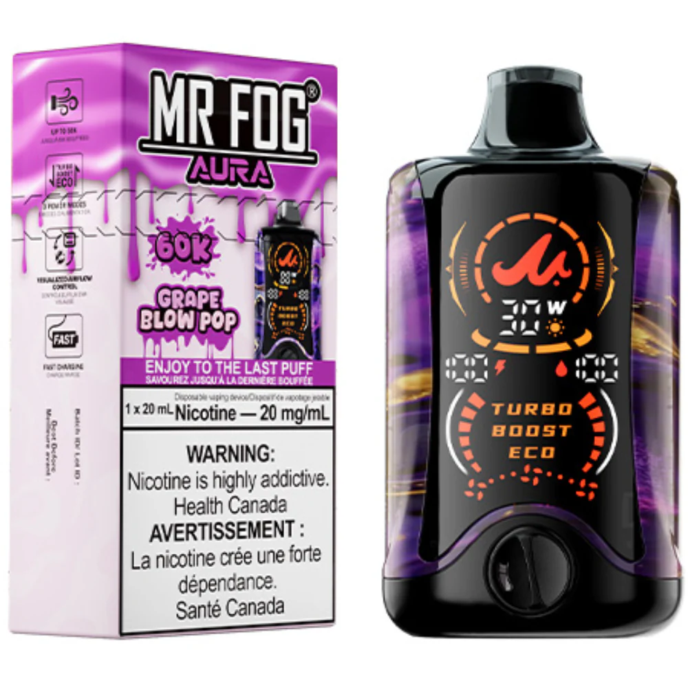 Mr Fog Aura 60k Grape Blow pop