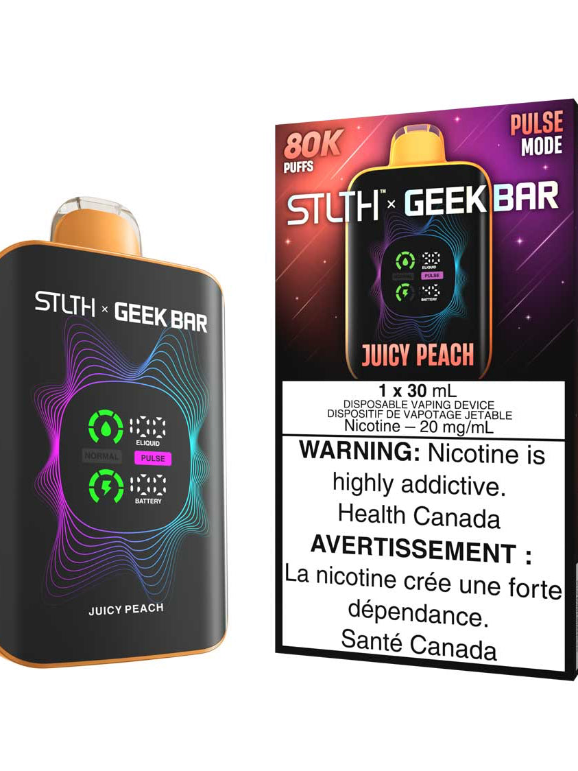 Stlth X Geekbar 80k Juicy Peach 20mg/mL disposable (Provincial)