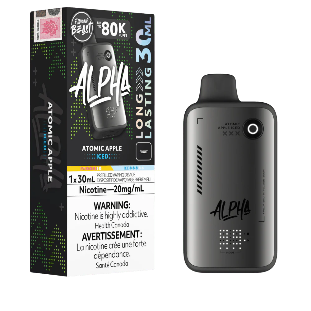 Flavour Beast Alpha Atomic Apple Iced 80K 20mg disposable (Provincial)