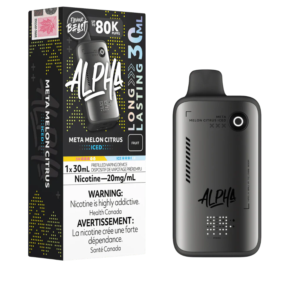 Flavour Beast Alpha Meta Melon Citrus Iced 80K 20mg disposable (Provincial)