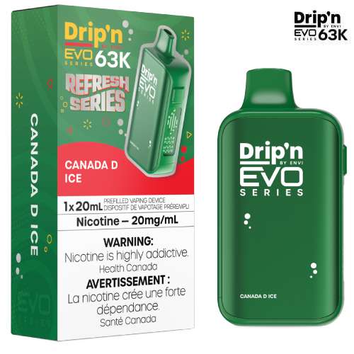 Drip’n EVO 63K Canada D Ice 20mg/mL disposable (Provincial)