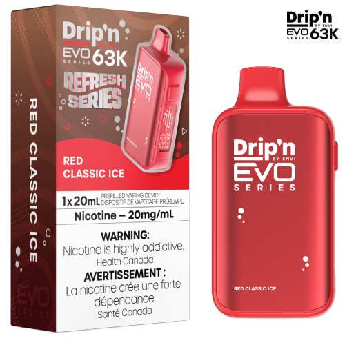 Drip’n EVO 63K Puff Red Classic Ice 20mg/mL disposable (Provincial)