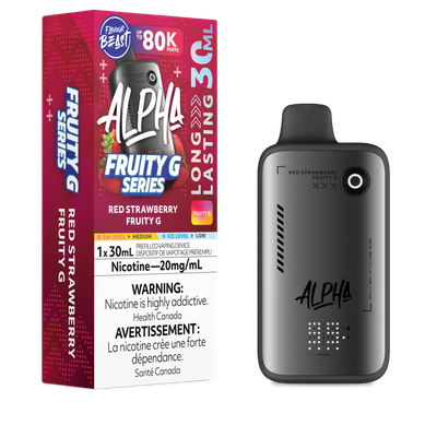 Flavour Beast Alpha Red Strawberry Fruity G 80K 20mg disposable (Provincial)