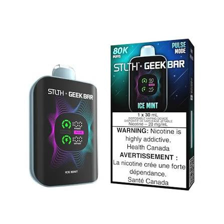 Stlth X Geekbar 80k Ice mint 20mg/mL disposable (Provincial)