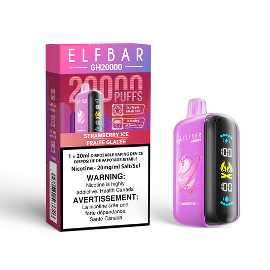 Elf Bar GH20K Strawberry Ice 20mg/mL disposable (Provincial)