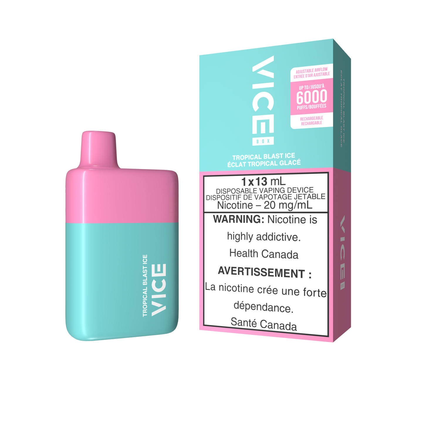 Vice Box 6000 Tropical Blast Ice 20mg/mL disposable (Provincial)