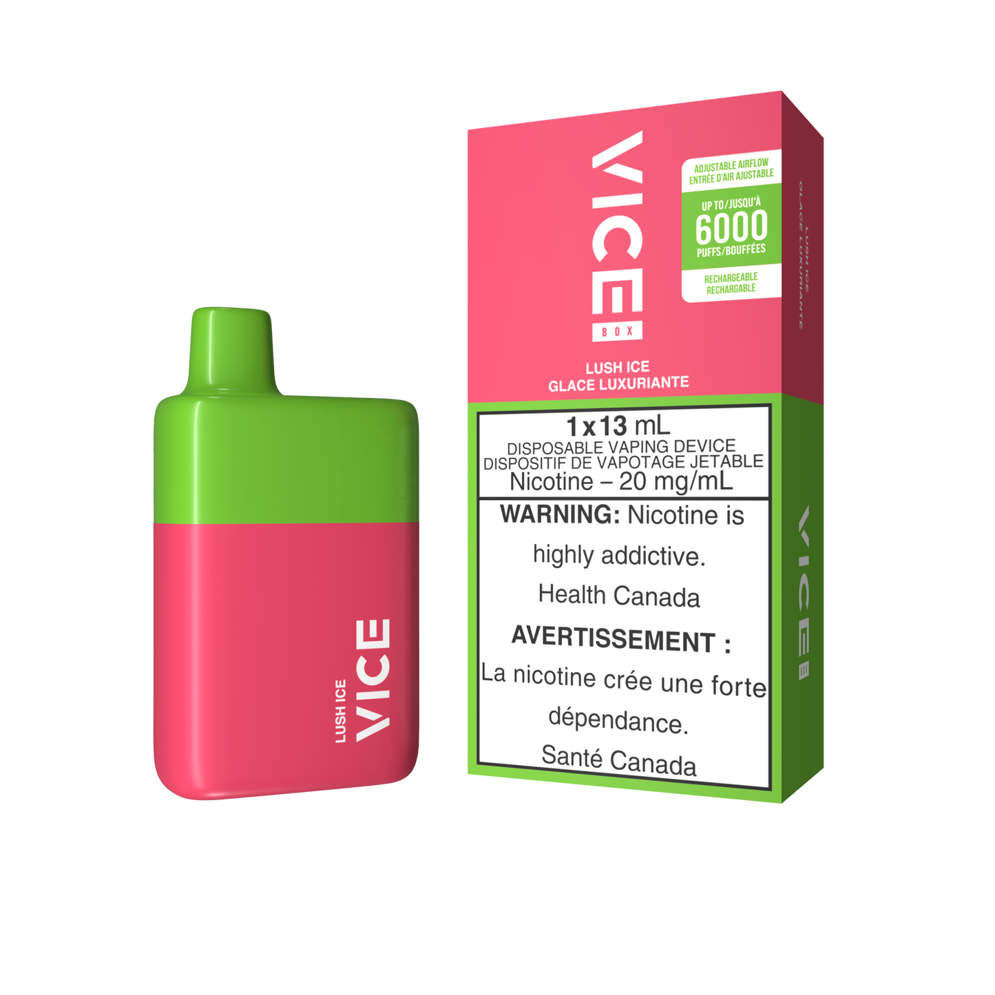 Vice Box 6000 Lush Ice 20mg/mL disposable(Provincial)